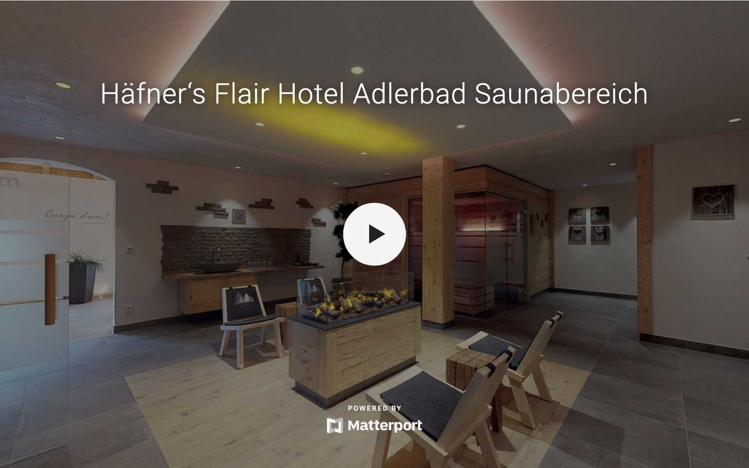 Moderner Saunabereich im Hotel Adlerbad